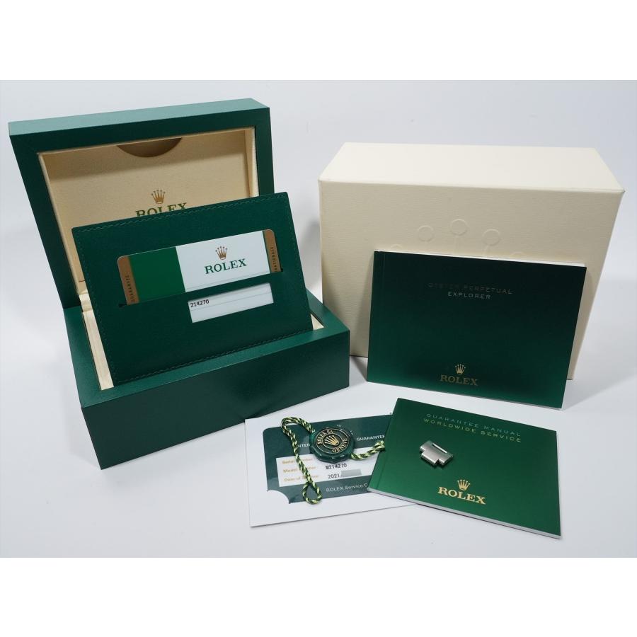 ロレックス エクスプローラーI 鏡面ブラックアウト Ref.214270 ステンレススチール ブラック文字盤 オイスターブレスレット | エクスプローラー（ROLEX） | 09