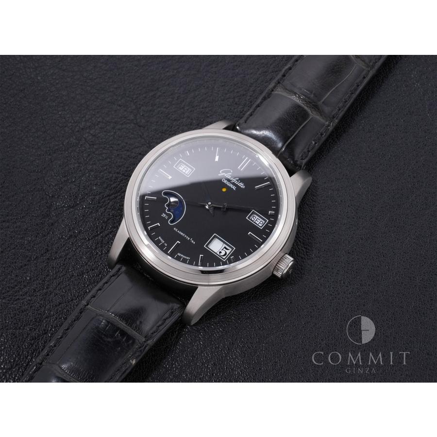 グラスヒュッテオリジナル セネタ パーペチュアルカレンダー Ref.39-50-03-13-04 ホワイトゴールド ブラック文字盤 | GLASHUTTE ORIGINAL | 12