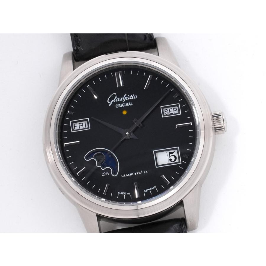 グラスヒュッテオリジナル セネタ パーペチュアルカレンダー Ref.39-50-03-13-04 ホワイトゴールド ブラック文字盤 | GLASHUTTE ORIGINAL | 02