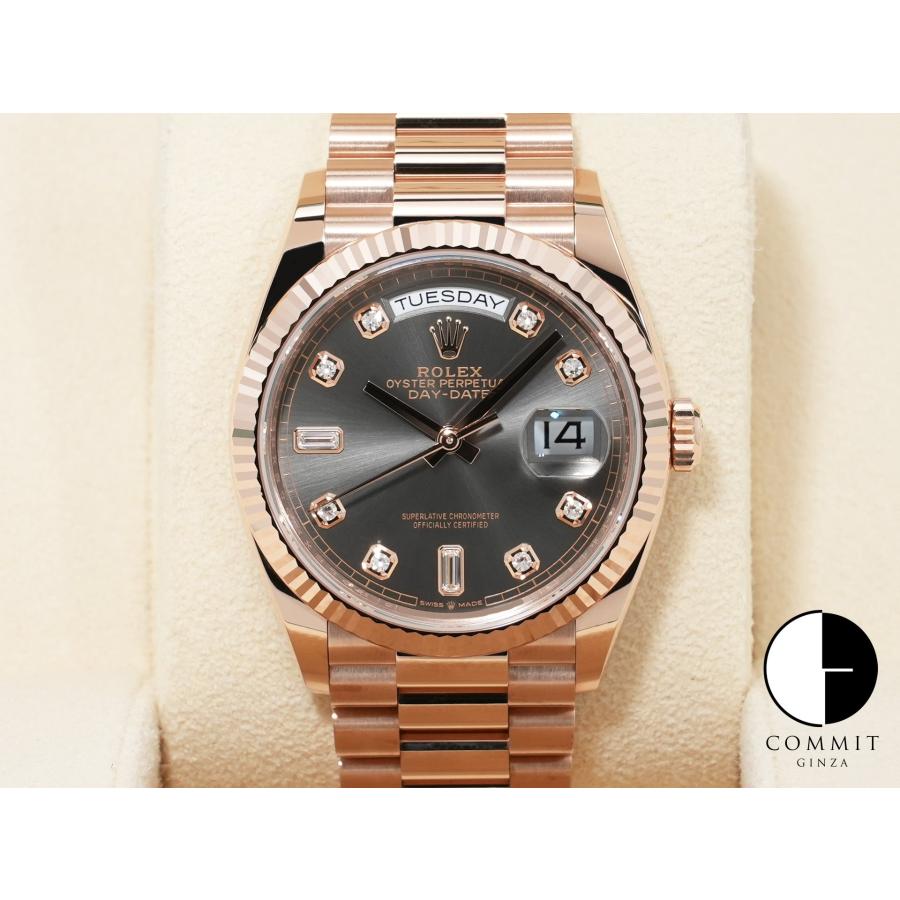 ロレックス デイデイト36 Ref.128235 エバーローズゴールド スレートx10Pダイヤ文字盤 | デイデイト