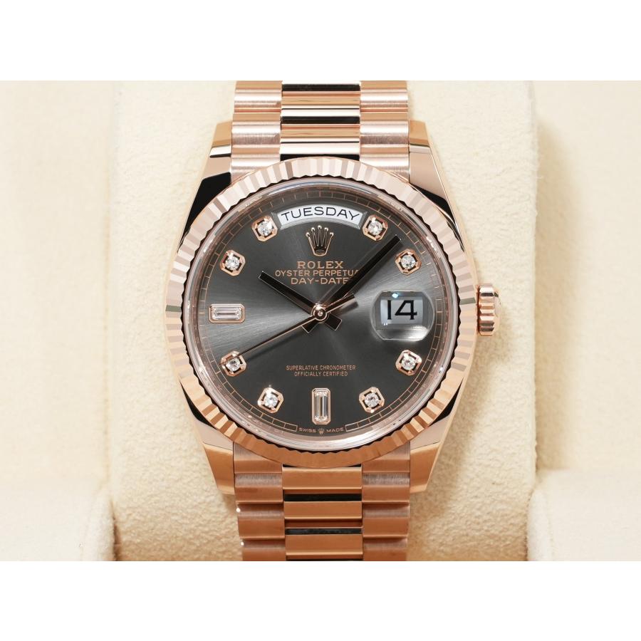 ロレックス デイデイト36 Ref.128235 エバーローズゴールド スレートx10Pダイヤ文字盤 | デイデイト | 01
