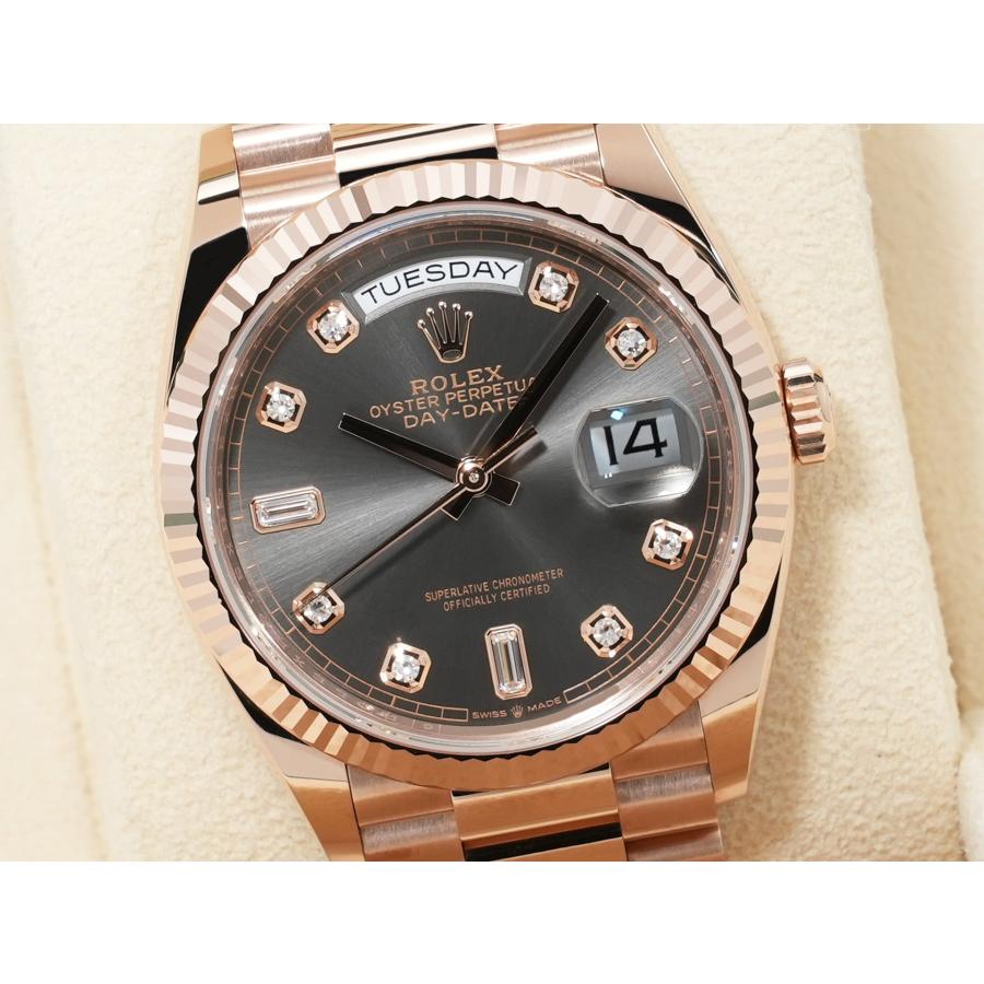 ロレックス デイデイト36 Ref.128235 エバーローズゴールド スレートx10Pダイヤ文字盤 | デイデイト | 02