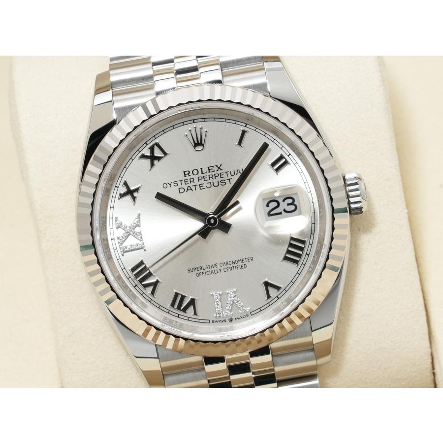 ロレックス デイトジャスト36 Ref.126234 ステンレススチール/ホワイトゴールド シルバーxダイヤモンド文字盤 ジュビリーブレスレット | デイトジャスト | 02