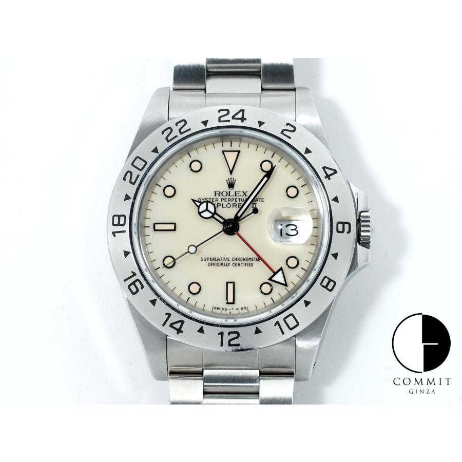 ロレックス エクスプローラーII Ref.16570 ステンレススチール ホワイト文字盤 オイスターブレスレット | エクスプローラーII