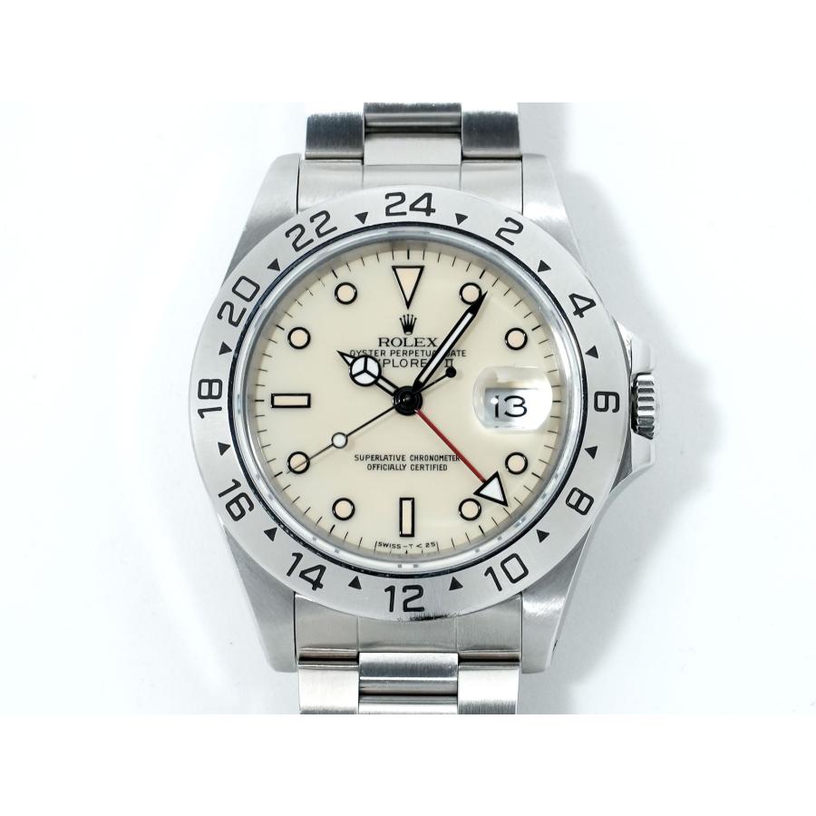 ロレックス エクスプローラーII Ref.16570 ステンレススチール ホワイト文字盤 オイスターブレスレット | エクスプローラーII | 01
