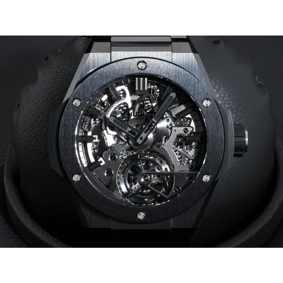 ウブロ ビッグ・バン インテグレーテッド カテドラル ミニッツリピーター トゥールビヨン ブラックセラミック Ref.458.CX.1170.CX.YOS CE スケルトン文字盤 | HUBLOT | 01