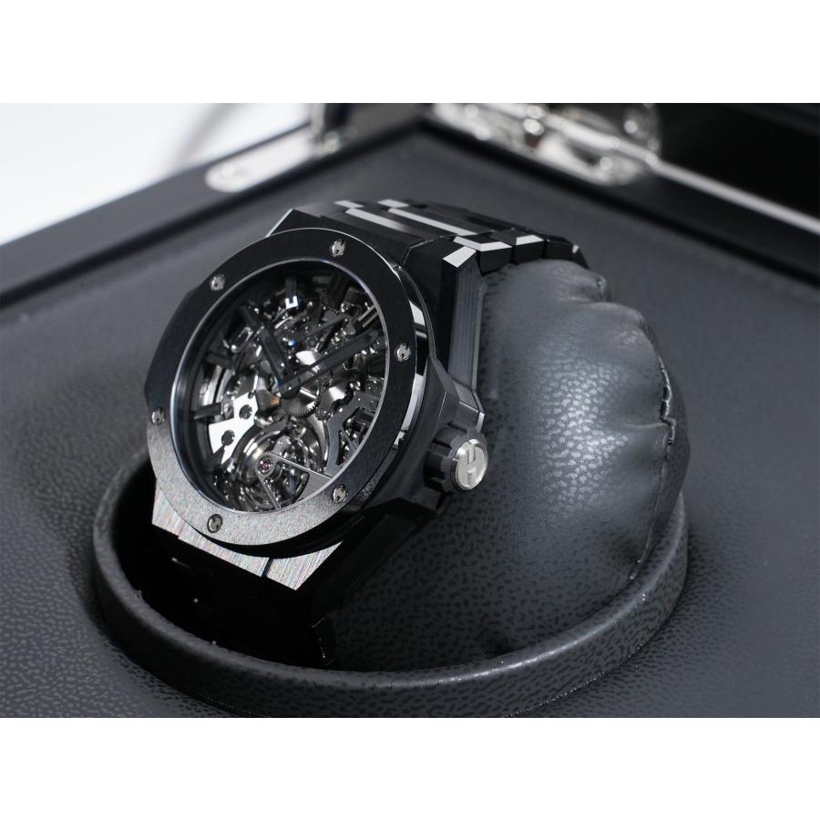 ウブロ ビッグ・バン インテグレーテッド カテドラル ミニッツリピーター トゥールビヨン ブラックセラミック Ref.458.CX.1170.CX.YOS CE スケルトン文字盤 | HUBLOT | 03