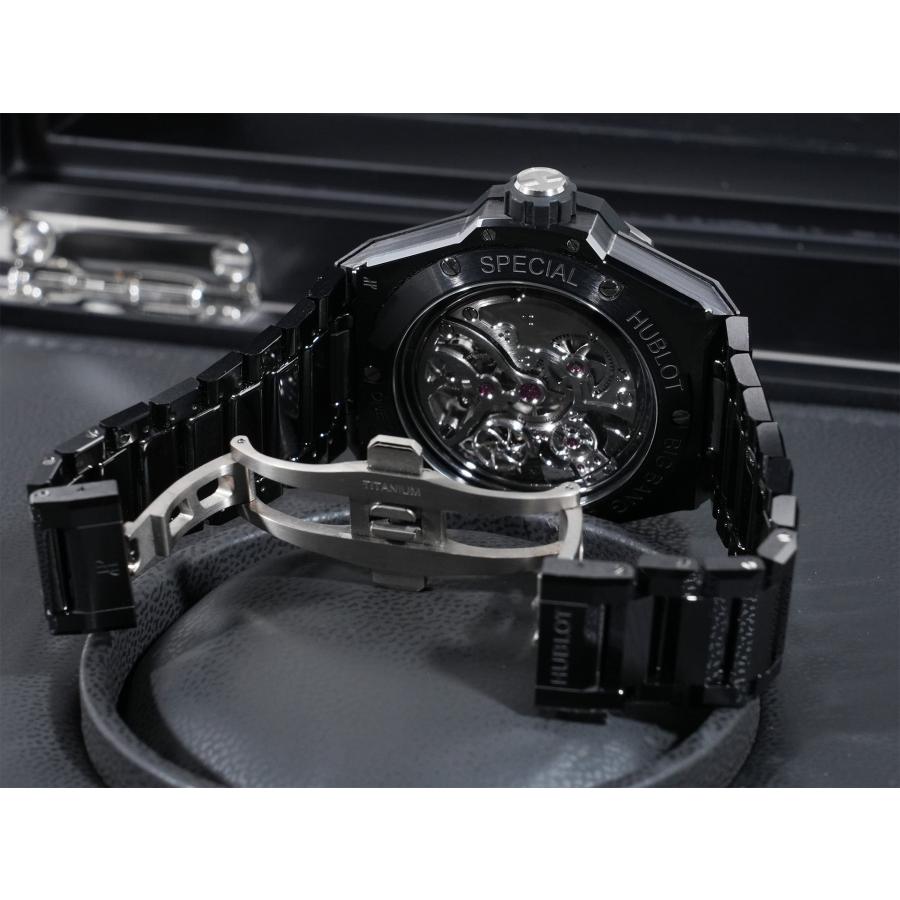 ウブロ ビッグ・バン インテグレーテッド カテドラル ミニッツリピーター トゥールビヨン ブラックセラミック Ref.458.CX.1170.CX.YOS CE スケルトン文字盤 | HUBLOT | 06