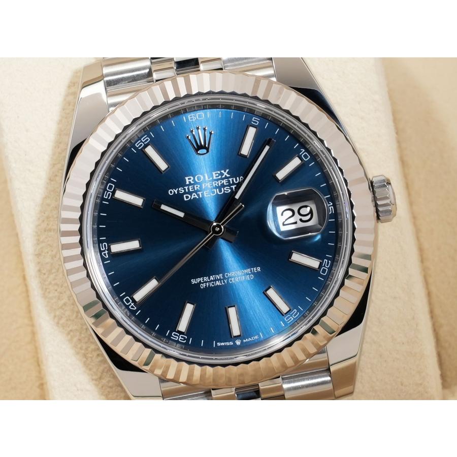 ロレックス デイトジャスト41 Ref.126334 SS/WG ブライトブルー文字盤 ジュビリーブレスレット | デイトジャスト | 02