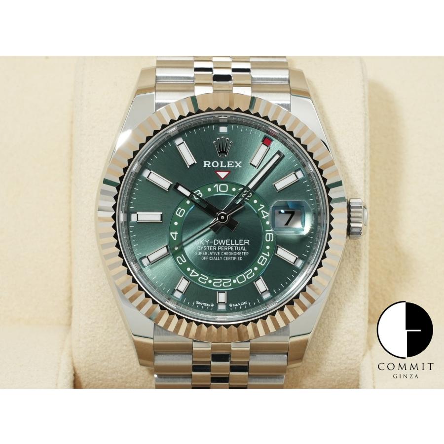 ロレックス スカイドゥエラー Ref.336934 ステンレススチール/ホワイトゴールド ミントグリーン文字盤 ジュビリーブレスレット | スカイドゥエラー