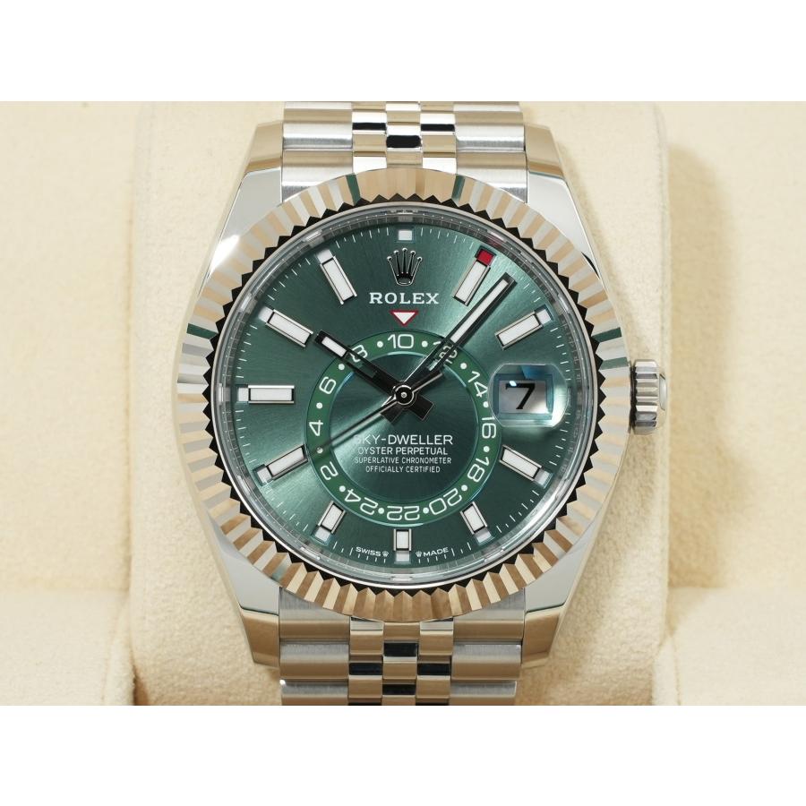 ロレックス スカイドゥエラー Ref.336934 ステンレススチール/ホワイトゴールド ミントグリーン文字盤 ジュビリーブレスレット | スカイドゥエラー | 01