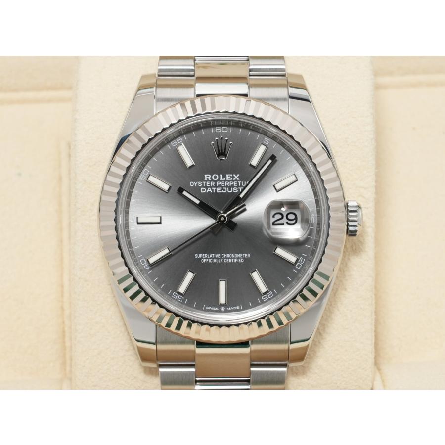 ロレックス デイトジャスト41 Ref.126334 ステンレススチール/ホワイトゴールド スレート文字盤 オイスターブレスレット | デイトジャスト | 01