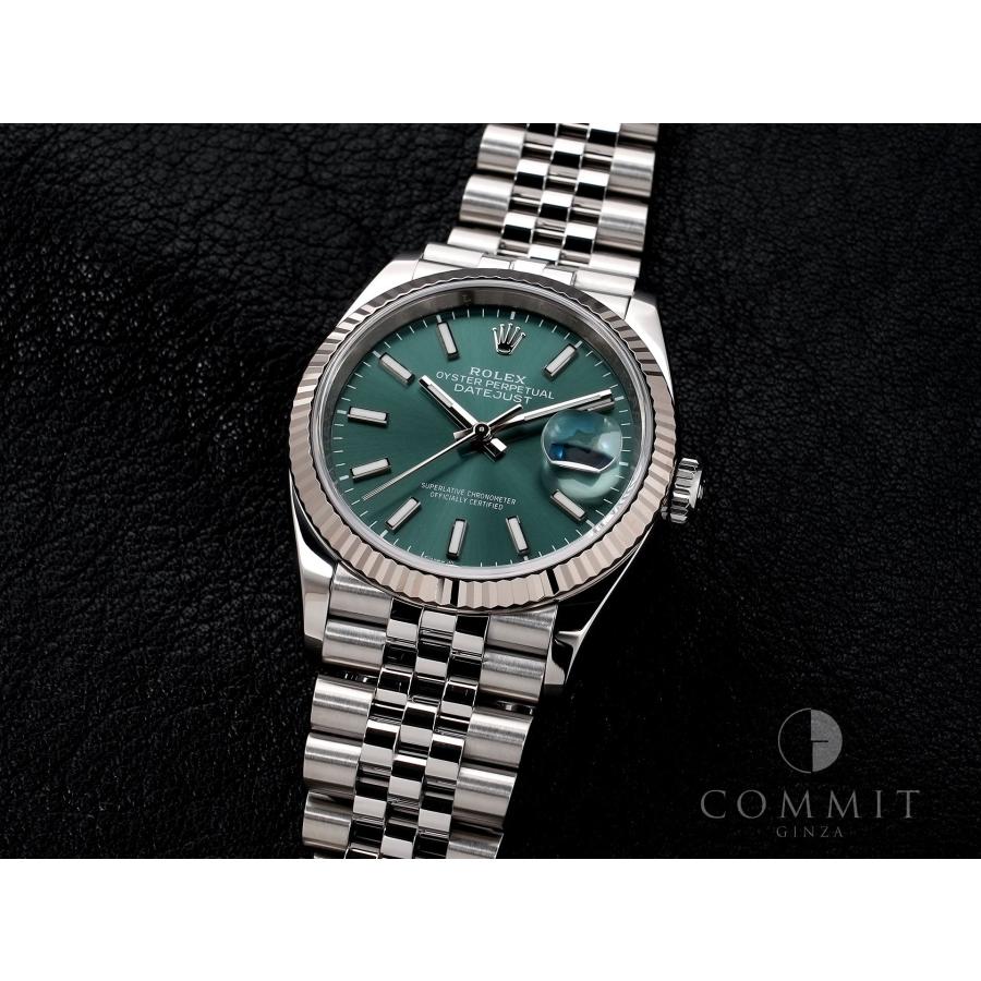 ロレックス デイトジャスト36 Ref.126234 ステンレススチール/ホワイトゴールド ミントグリーン文字盤 ジュビリーブレスレット | デイトジャスト | 10