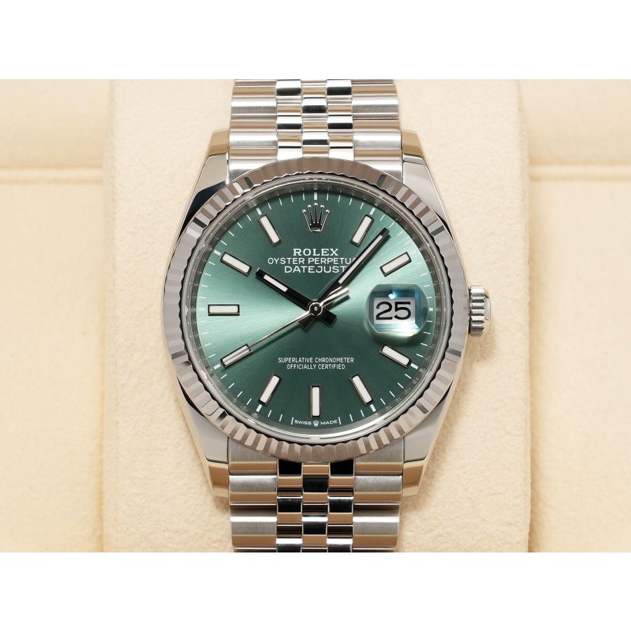 ロレックス デイトジャスト36 Ref.126234 ステンレススチール/ホワイトゴールド ミントグリーン文字盤 ジュビリーブレスレット | デイトジャスト | 01
