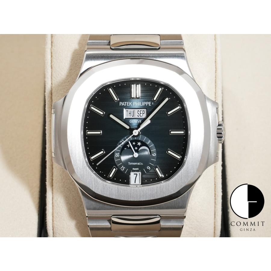 パテックフィリップ ノーチラス アニュアルカレンダー TIFFANY&CO. Ref.5726/1A-014 SS ブルー、ブラックグラデーション文字盤 | ノーチラス