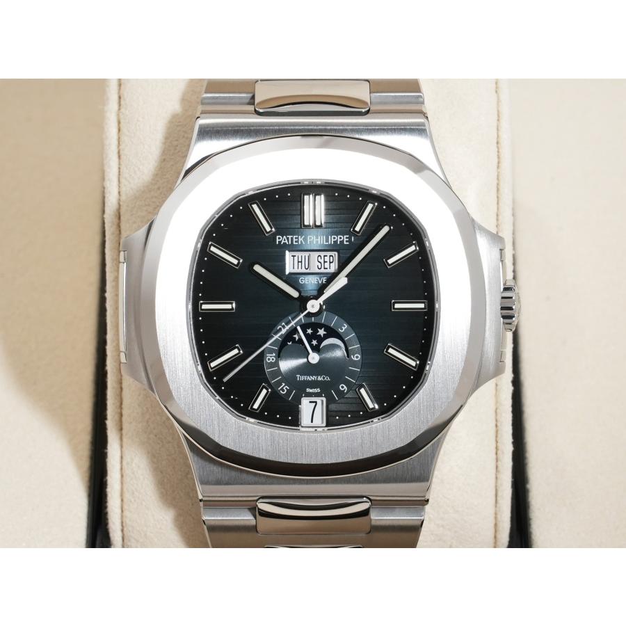 パテックフィリップ ノーチラス アニュアルカレンダー TIFFANY&CO. Ref.5726/1A-014 SS ブルー、ブラックグラデーション文字盤 | ノーチラス | 01