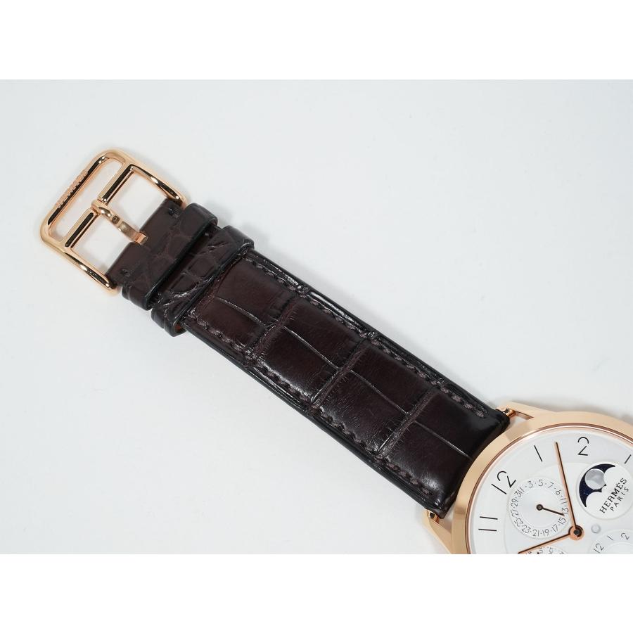 エルメス スリム ドゥ エルメス パーペチュアルカレンダー Ref.CA3.870 18KPG シルバー文字盤 | HERMES | 07