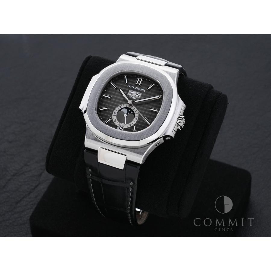パテックフィリップ ノーチラス アニュアルカレンダー ムーンフェイズ Ref.5726A-001 SS ブラック文字盤 | ノーチラス | 10