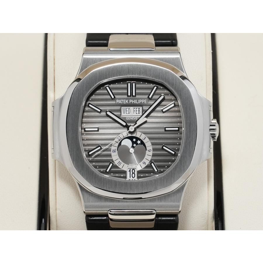 パテックフィリップ ノーチラス アニュアルカレンダー ムーンフェイズ Ref.5726A-001 SS ブラック文字盤 | ノーチラス | 01