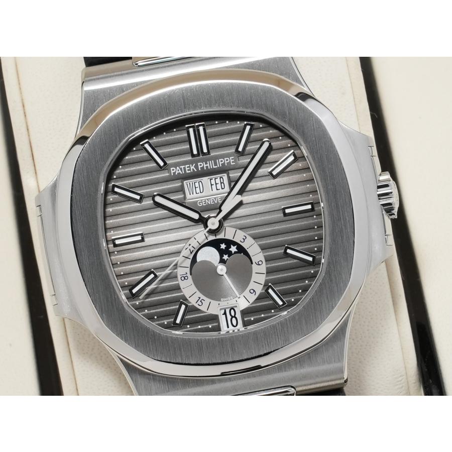 パテックフィリップ ノーチラス アニュアルカレンダー ムーンフェイズ Ref.5726A-001 SS ブラック文字盤 | ノーチラス | 02