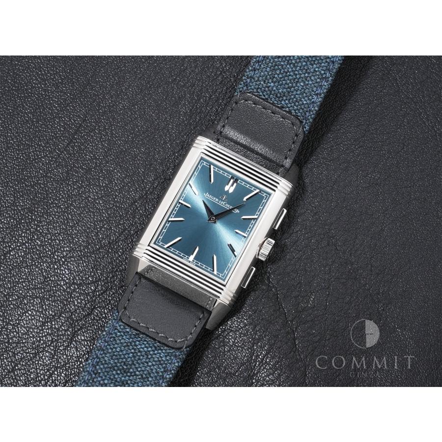 ジャガールクルト レベルソ トリビュート クロノグラフ Ref.Q389848J SS ブルーグレーxスケルトン文字盤 | JAEGER-LECOULTRE | 14