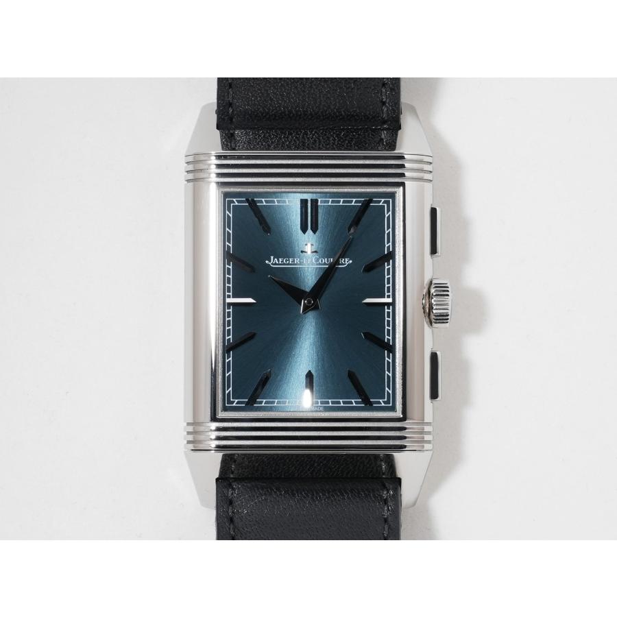 ジャガールクルト レベルソ トリビュート クロノグラフ Ref.Q389848J SS ブルーグレーxスケルトン文字盤 | JAEGER-LECOULTRE | 01