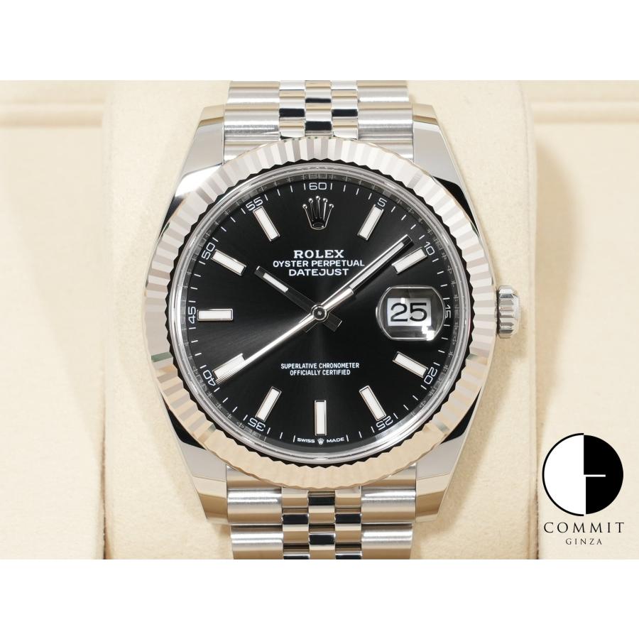 ロレックス デイトジャスト41 Ref.126334 SS/WG ブラック文字盤 ジュビリーブレスレット | デイトジャスト