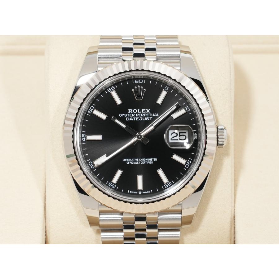 ロレックス デイトジャスト41 Ref.126334 SS/WG ブラック文字盤 ジュビリーブレスレット | デイトジャスト | 01