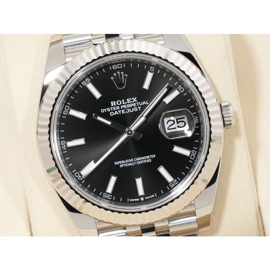 ロレックス デイトジャスト41 Ref.126334 SS/WG ブラック文字盤 ジュビリーブレスレット | デイトジャスト | 02