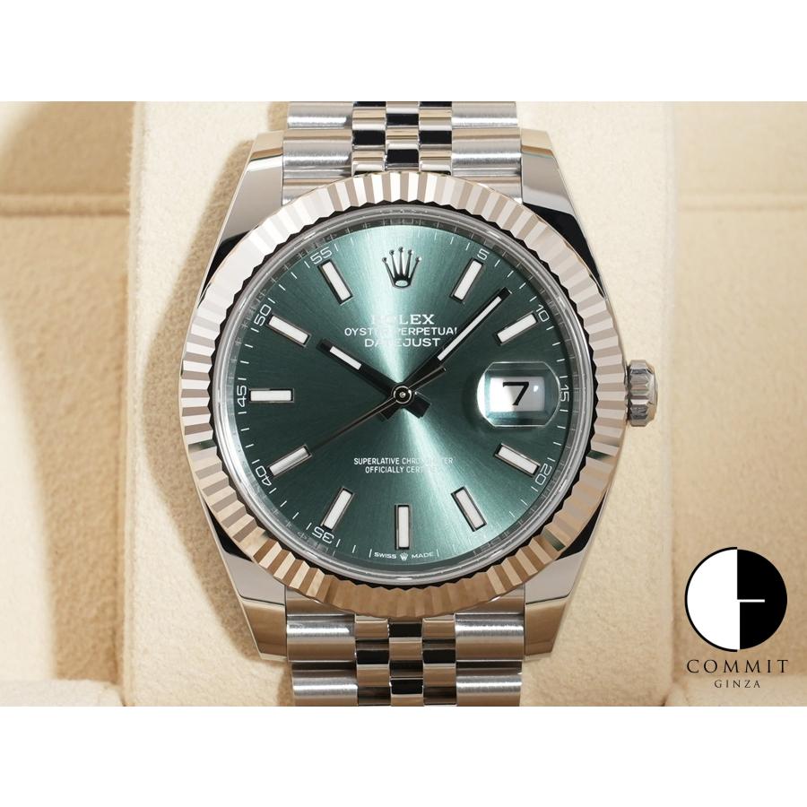 ロレックス デイトジャスト41 Ref.126334 SS/WG ミントグリーン文字盤 ジュビリーブレスレット | デイトジャスト