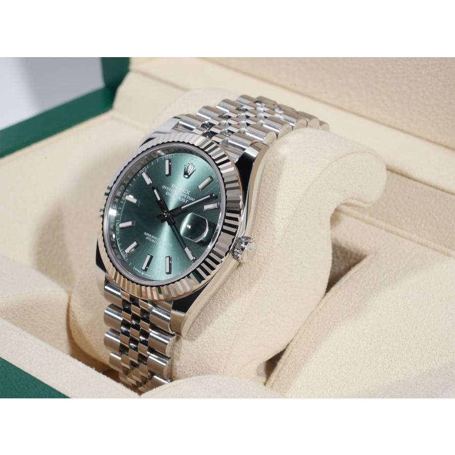 ロレックス デイトジャスト41 Ref.126334 SS/WG ミントグリーン文字盤 ジュビリーブレスレット | デイトジャスト | 03