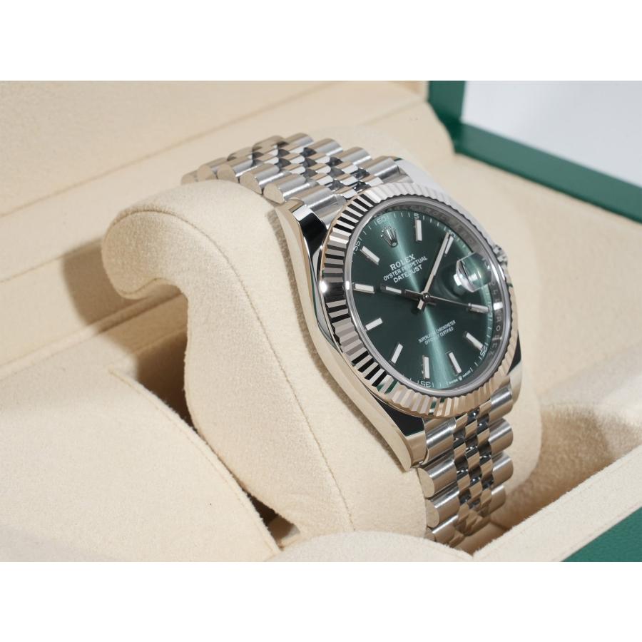 ロレックス デイトジャスト41 Ref.126334 SS/WG ミントグリーン文字盤 ジュビリーブレスレット | デイトジャスト | 04