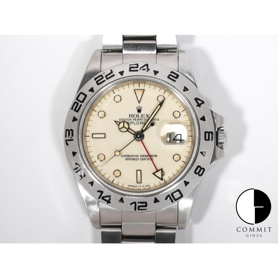 ロレックス エクスプローラーII Ref.16550 ステンレススチール アイボリー文字盤 オイスターブレスレット | エクスプローラーII