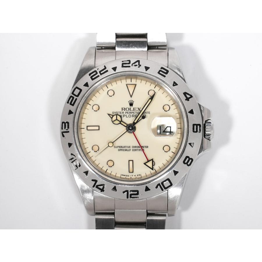 ロレックス エクスプローラーII Ref.16550 ステンレススチール アイボリー文字盤 オイスターブレスレット | エクスプローラーII | 01