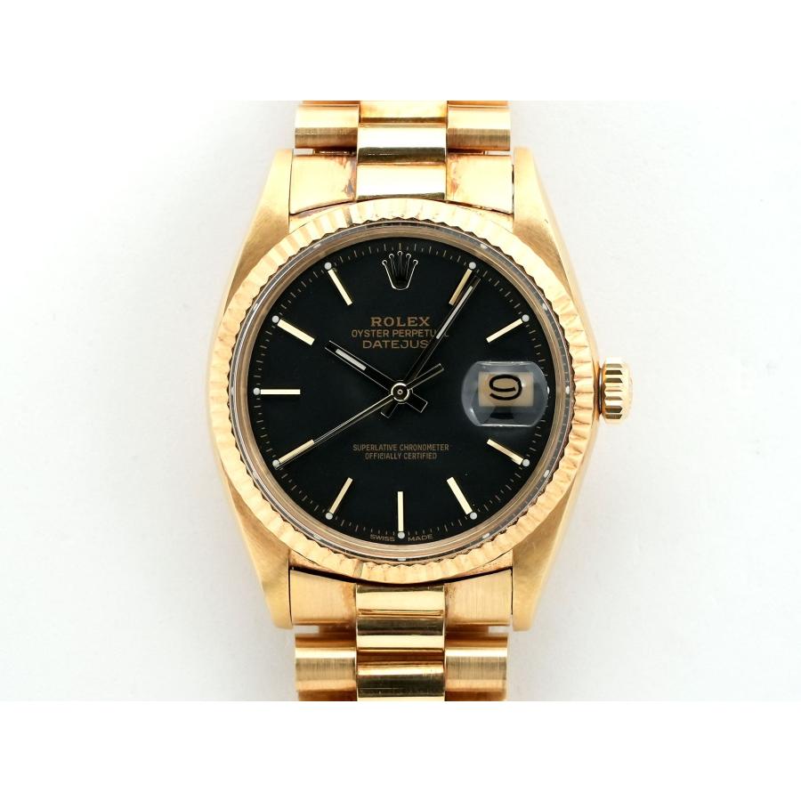 ロレックス デイトジャスト Ref.1601 イエローゴールド ブラック文字盤 | デイトジャスト | 01