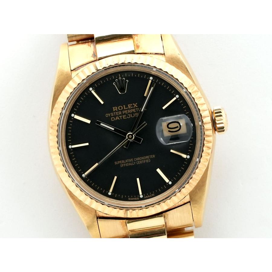 ロレックス デイトジャスト Ref.1601 イエローゴールド ブラック文字盤 | デイトジャスト | 02