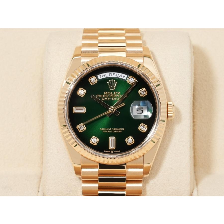 ロレックス デイデイト36 Ref.128238A 18KYG グリーンオンブレ文字盤 | デイデイト | 01