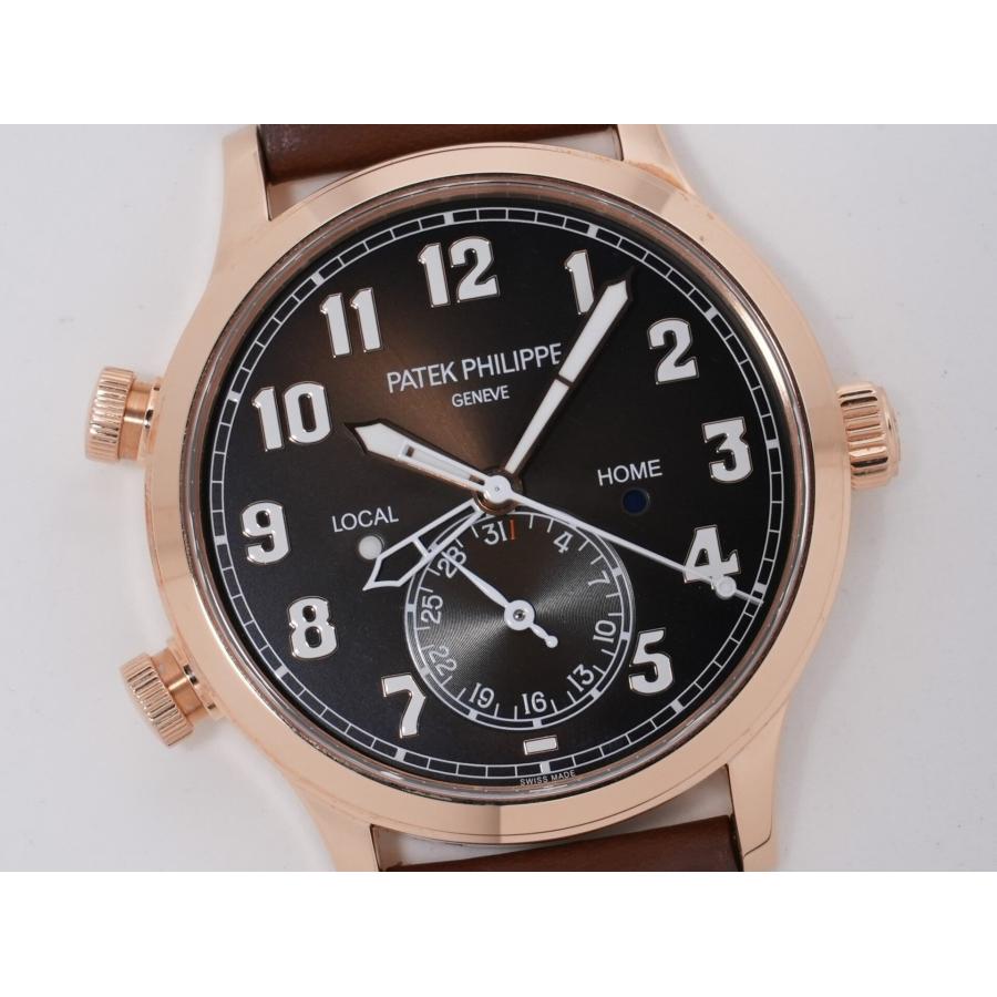 パテックフィリップ カラトラバ パイロット トラベルタイム Ref.5524R-001 ローズゴールド ブラウン・ソレイユ文字盤 | カラトラバ | 02