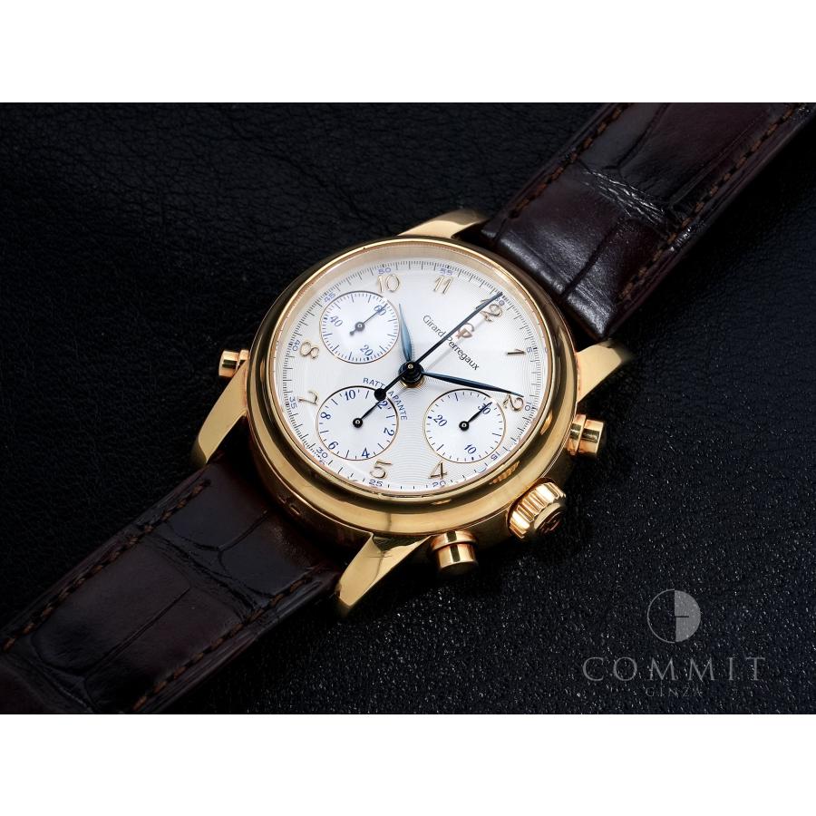 ジラールペルゴ クロノグラフ ラトラパンテ Ref.90100 18Kイエローゴールド シルバー文字盤 | ジラール・ペルゴ | 12