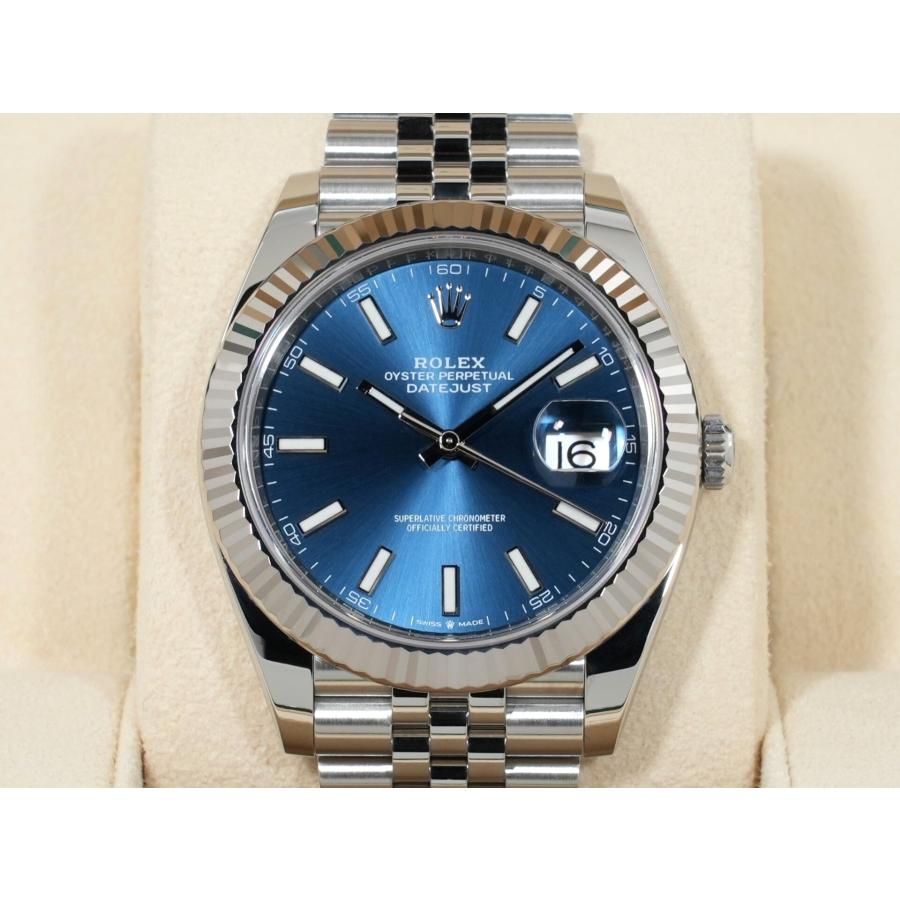 ロレックス デイトジャスト41 Ref.126334 ステンレススチール/ホワイトゴールド ブライトブルー文字盤 ジュビリーブレスレット | デイトジャスト | 01