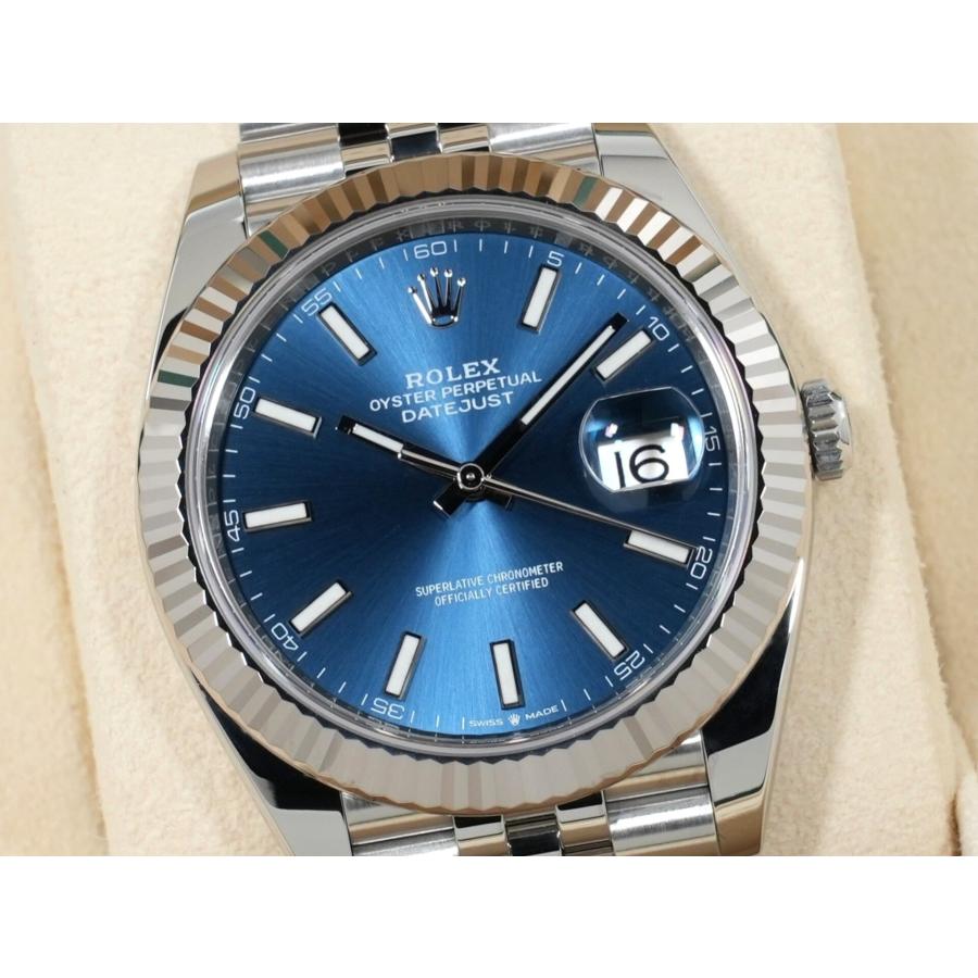 ロレックス デイトジャスト41 Ref.126334 ステンレススチール/ホワイトゴールド ブライトブルー文字盤 ジュビリーブレスレット | デイトジャスト | 02