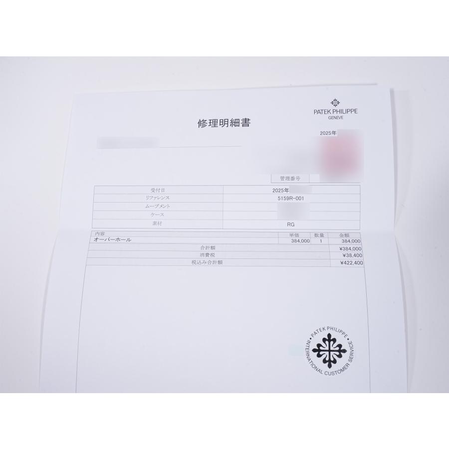 パテックフィリップ パーペチュアルカレンダー レトログラード  TIFFANY＆CO. Ref.5159R-001 ローズゴールド シルバー文字盤 | PATEK PHILIPPE | 14