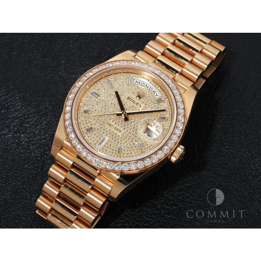 ロレックス デイデイト40 Ref.228348RBR イエローゴールド パヴェダイヤモンドx10Pダイヤ文字盤 | デイデイト | 10