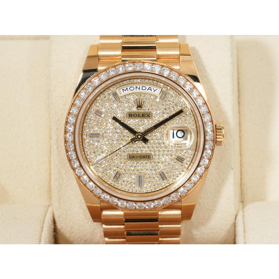 ロレックス デイデイト40 Ref.228348RBR イエローゴールド パヴェダイヤモンドx10Pダイヤ文字盤 | デイデイト | 01