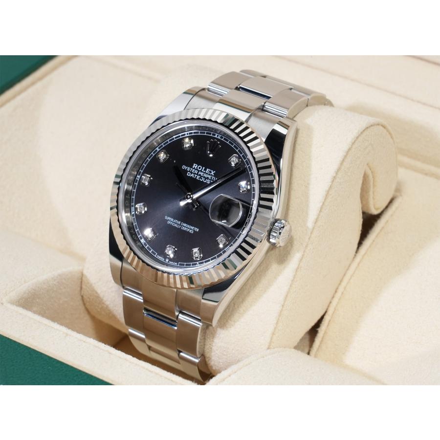 ロレックス デイトジャスト41 Ref.126334G ブラックx10Pダイヤ文字盤 オイスターブレスレット | デイトジャスト | 03