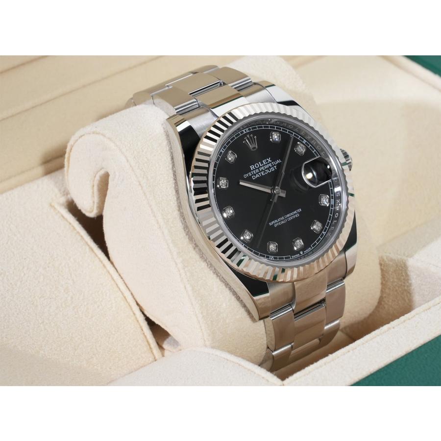 ロレックス デイトジャスト41 Ref.126334G ブラックx10Pダイヤ文字盤 オイスターブレスレット | デイトジャスト | 04