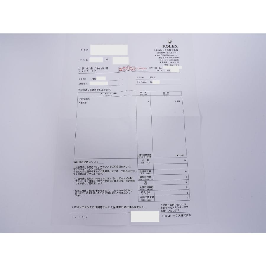 ロレックス デイトナ Ref.6263 SS シルバー文字盤 | コスモグラフ デイトナ | 10