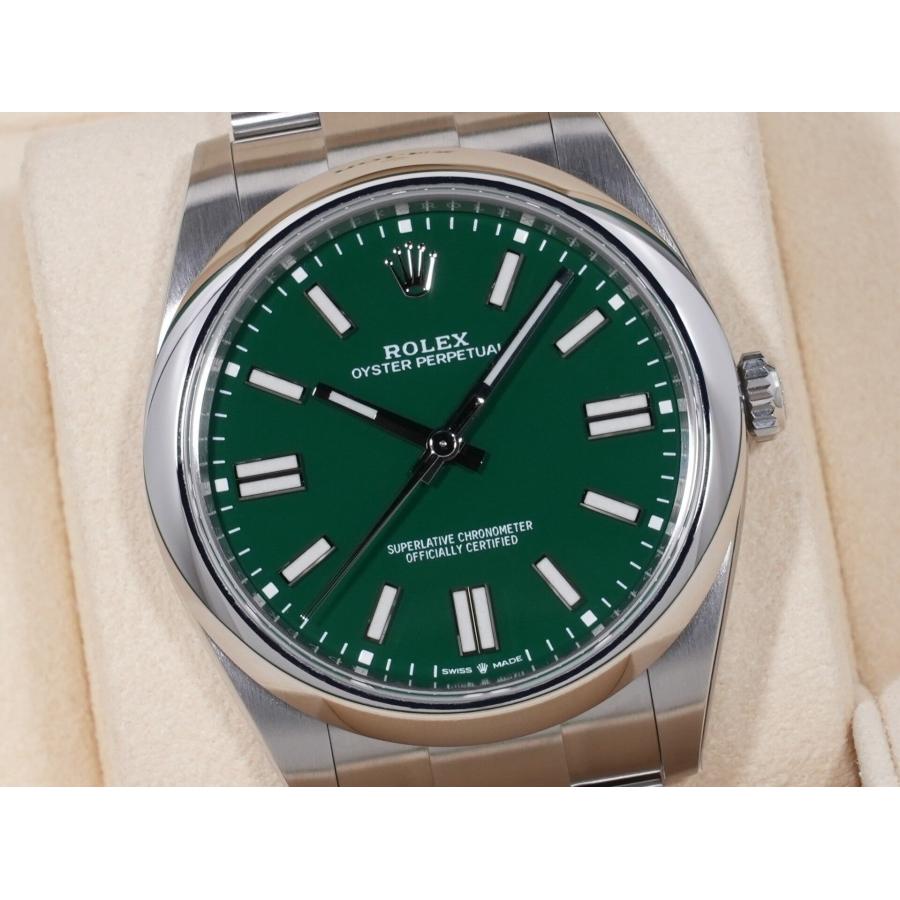 ロレックス オイスターパーペチュアル41 Ref.124300 SS グリーン文字盤 | オイスター パーペチュアル | 02