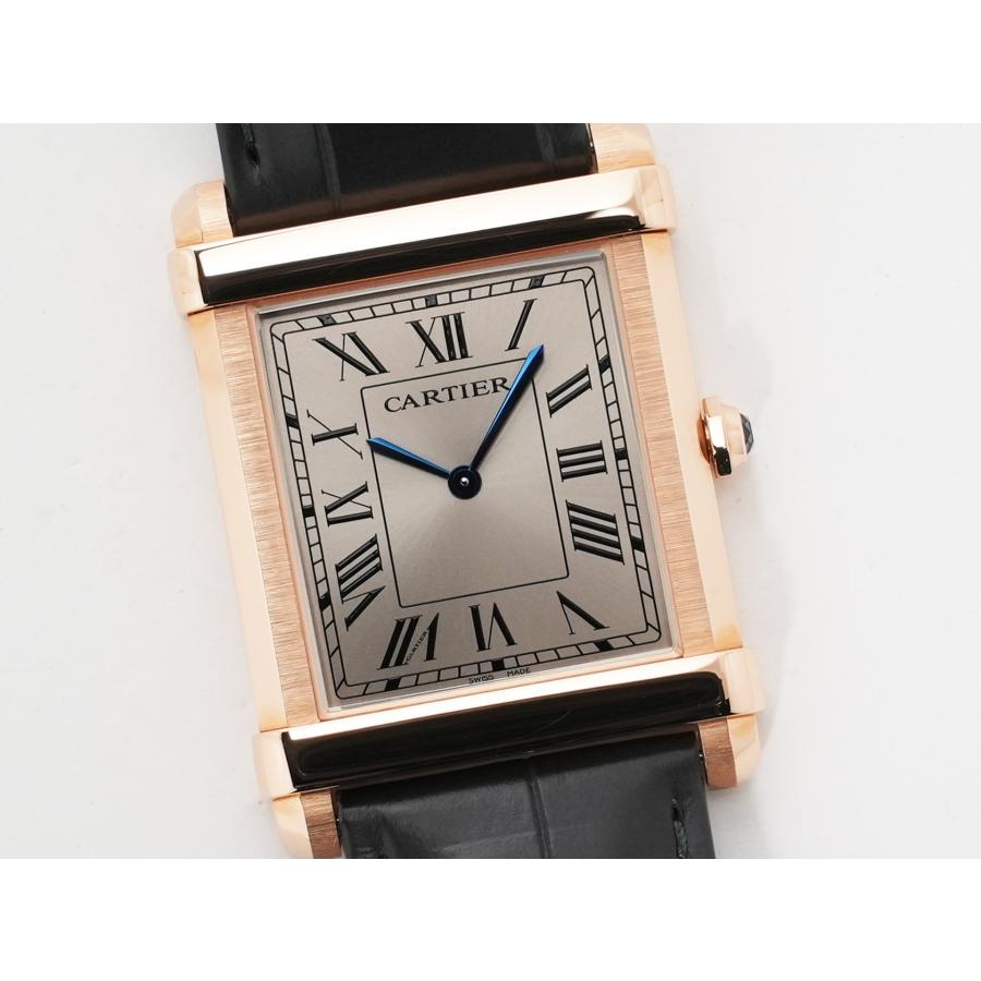 カルティエ タンクシノワーズ LM Ref.WGTA0075 ピンクゴールド グレーサンレイ文字盤 | Cartier | 02