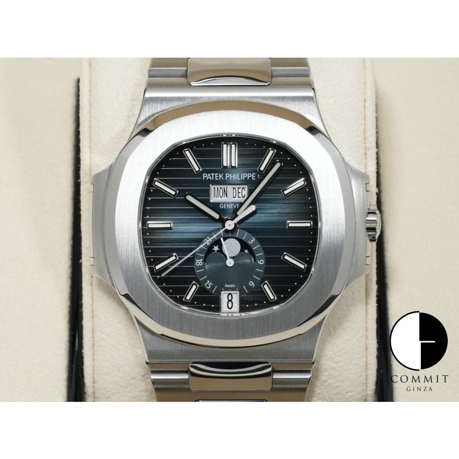 パテックフィリップ ノーチラス アニュアルカレンダー ムーンフェイズ Ref.5726/1A-014 ステンレススチール ブルー、ブラックグラデーション文字盤 | ノーチラス